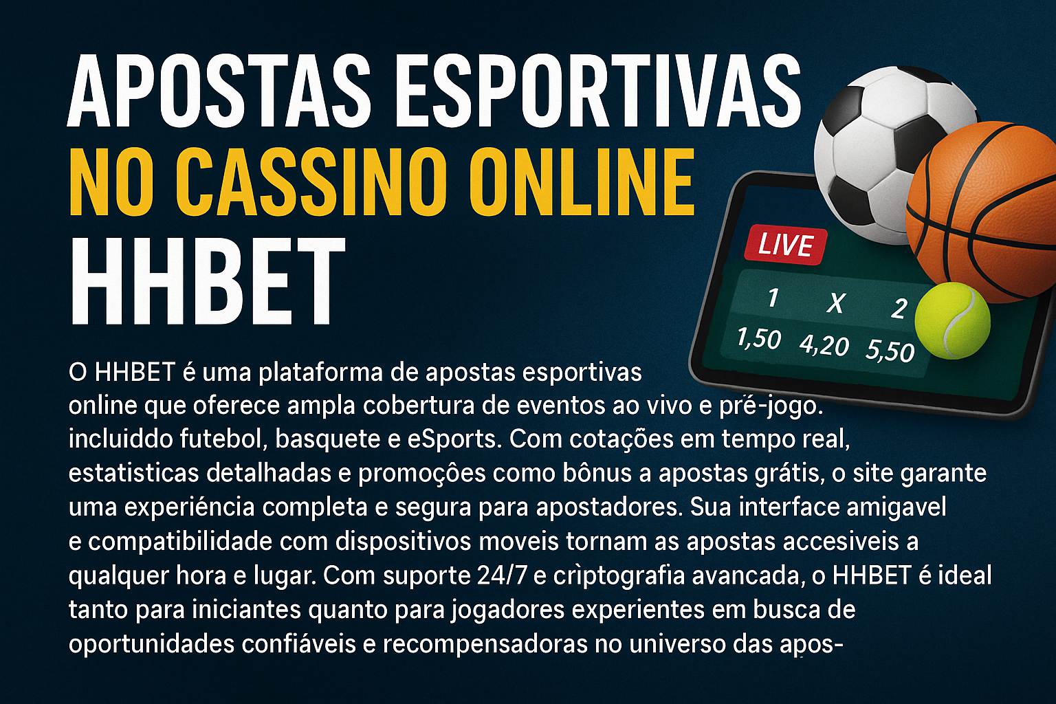 Aposte em apostas esportivas no cassino online HHBET